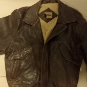 Vintage Leather Bomber jacket